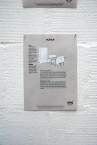 Removals, 2009-2010 (detail). Tape and correction fluid on IKEA´s information flyers.