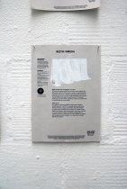 Removals, 2009-2010 (detail). Tape and correction fluid on IKEA´s information flyers. 